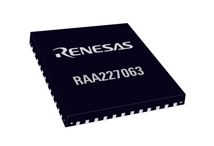 Produktfoto 1 von Renesas Electronics Motortreiber-IC 3-phasig, 200 kHz, QFN-48, 48-Pin, 60 V, Bürstenloser Gleichstrommotor, RAA227063