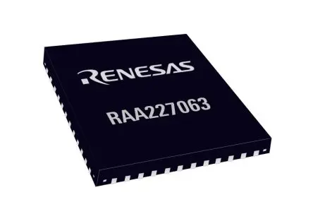 Produktfoto 1 von Renesas Electronics Motortreiber-IC 3-phasig, 200 kHz, QFN-48, 48-Pin, 60V, Bürstenloser Gleichstrommotor, RAA227063
