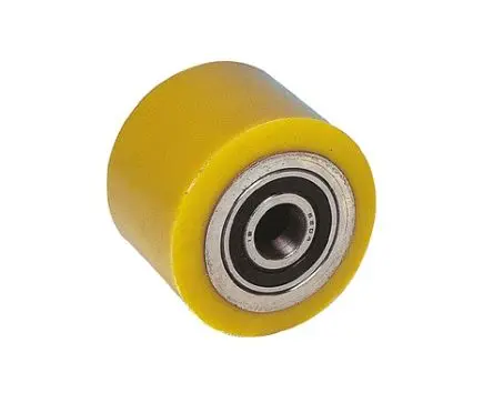 Guitel Hervieu Stahl Rollwagenrolle Gelb, Grau, 300 kg Ø 75 mm, B. 40 mm