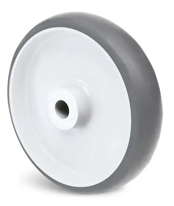 Produktfoto 1 von Guitel Hervieu Lauffläche: Thermoplastischer Kautschuk, Polypropylen Rollwagenrolle Grau, 60 kg Ø 80 mm, B. 24 mm