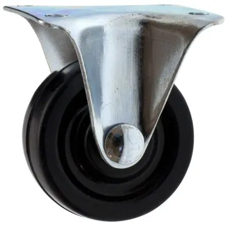 Produktfoto 1 von Guitel Hervieu Feststehend Rolle, Rad ø 75 mm, 50 kg, Ges H. 90 mm, Rad B. 27 mm, Gummi