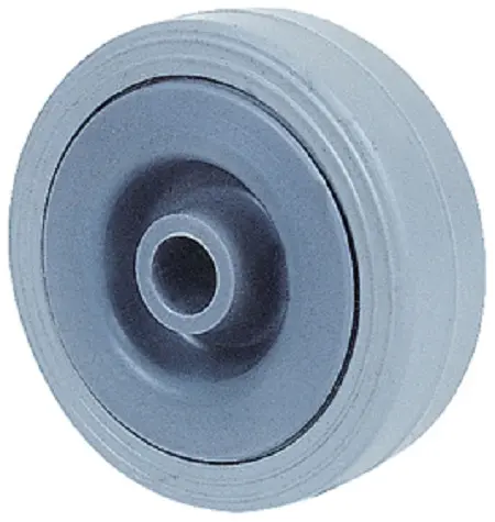 Produktfoto 1 von Guitel Hervieu Polypropylen, Lauffläche: Thermoplastischer Kautschuk Rollwagenrolle Grau, 30 kg Ø 42 mm, B. 18 mm