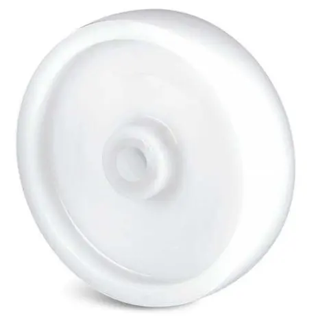 Produktfoto 1 von Guitel Hervieu Polypropylen, Einteilig Rollwagenrolle Weiß, 100 kg Ø 80 mm, B. 30 mm