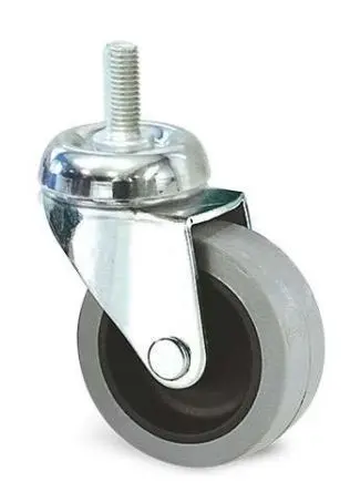 Produktfoto 1 von Guitel Hervieu Drehbar Rolle, Rad ø 63 mm, 40 kg, Ges H. 80 mm, Rad B. 18 mm, Gummi