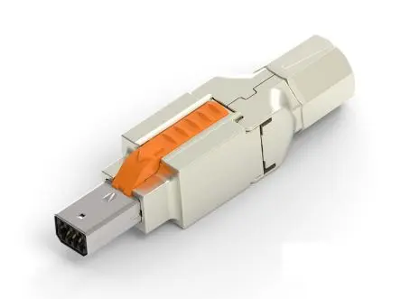 TE Connectivity Mini-E/A-Steckverbinder, Industrial Mini I/O, Kabel, Gerade Stecker 8 Abgeschirmt