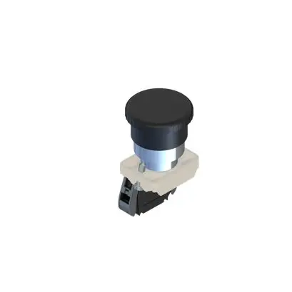 Produktfoto 1 von RS PRO ECX1 Druckschalter Panel Ø 23 mm, SPST Schwarz, IP65