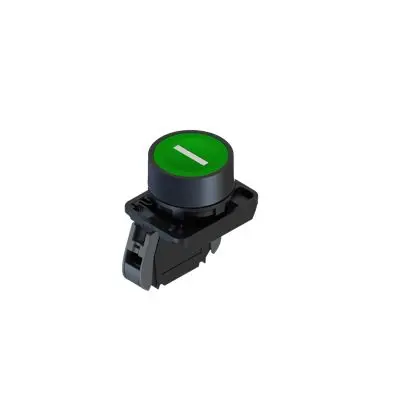 Produktfoto 1 von RS PRO ECX4 Druckschalter Panel Ø 23 mm, SPST Grün, IP65