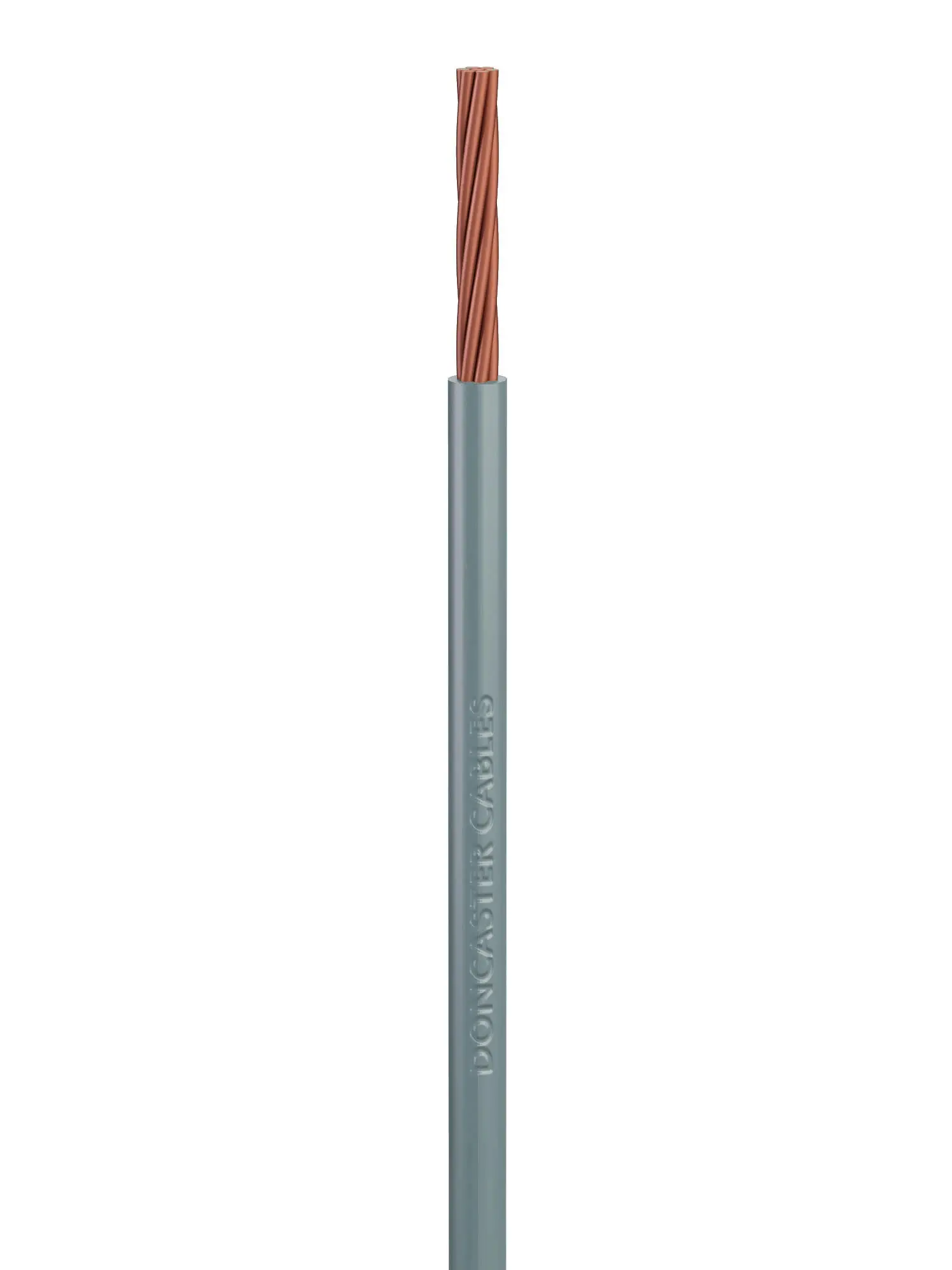Produktfoto 1 von RS PRO H07V-R Einzeladerleitung 4mm² 100m Grau PVC T11 isoliert Ø 4.2mm 7/0,85 mm Litzen