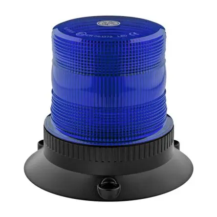 Produktfoto 1 von RS PRO VLCB LED Filament/Warnsummer LED-Signalleuchte 110V Blau Basis, Ø 145 mm x 123 mm IP67