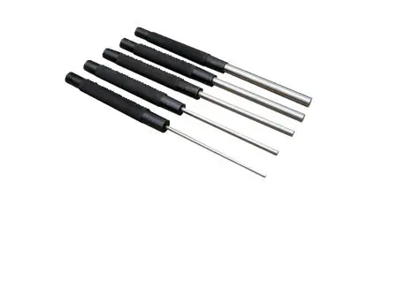 Produktfoto 1 von RS PRO Splintentreiber Satz, Ø 9.5mm, 5-teilig, Länge 205 mm, Splinttreiber