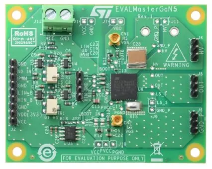Produktfoto 1 von STMicroelectronics MASTERGAN5 Entwicklungsboard, Demoboard für MASTERGAN5 Halbbrücken-Treiber, für MASTERGAN5