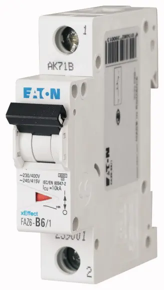 Eaton xEffect Miniaturüberlastschalter Typ D, Pol 1-polig 4 A 400 V ac, Abschaltvermögen 6 kA xEffect
