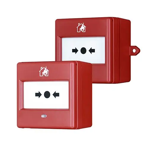 Produktfoto 1 von Eaton EF20 ABS Rot Meldestelle für Feueralarm, Glasbruch Außen Netz, Meldestelle für Notabschaltung, B 87 mm