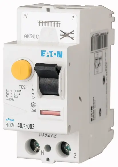 Produktfoto 1 von Eaton RCCB, 2-polig, 40A, 30mA Typ AC 230V ac