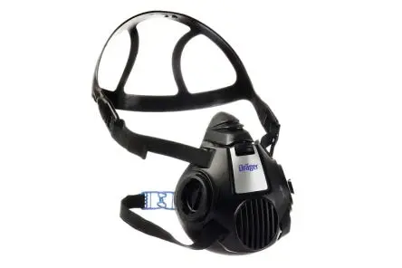 Produktfoto 1 von DRAEGER X-plore 3500 Atemmaske M, Atmenschutz-Halbmaske, Schwarz Hypoallergen