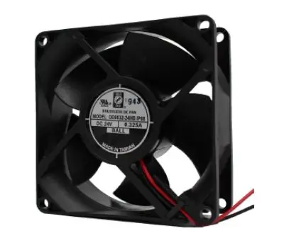 Produktfoto 1 von RS PRO DC-Axiallüfter, Kugellager, 24 V dc / 7.8W, 80 x 80 x 32mm, 6000U/min, 75.1cfm