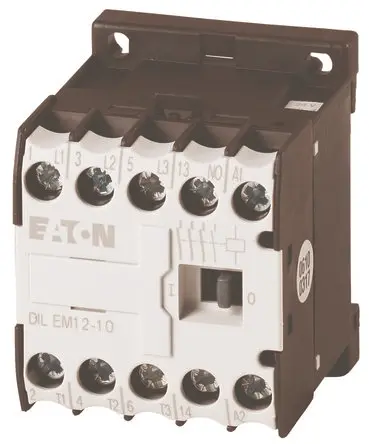 Produktfoto 1 von Eaton DILEM12-10 Schütz 400V-Spule, 3-polig, 400V / 50 A 5.5 kW 1 Schließer Motorsteuerung, Widerstandsbelastung,