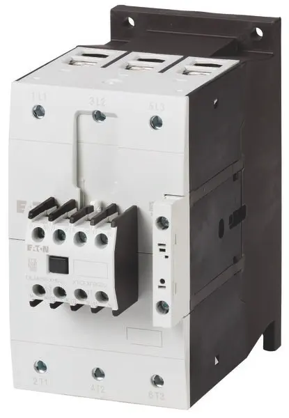 Produktfoto 1 von Eaton DILM95-22 Schütz 400 V-Spule, 3-polig, 400V / 95 A 45 kW 2 Öffner/2 Schließer Selbstsichernd, Motorsteuerung