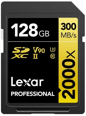 Produktfoto 1 von Lexar 128 GB Gold SDHC SD-Karte Klasse 10 Industriequalität, TLC