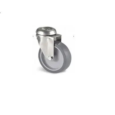 Produktfoto 1 von Guitel Hervieu Drehbar Rolle, Rad ø 63 mm, 60 kg, Ges H. 90 mm, Rad B. 22 mm, Gummi