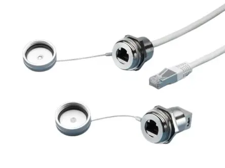 Produktfoto 1 von Rittal, Horizontal SZ USB-Steckverbinder Buchse/Stecker RJ45 2, Wand USB 2.0 IP67, IP66