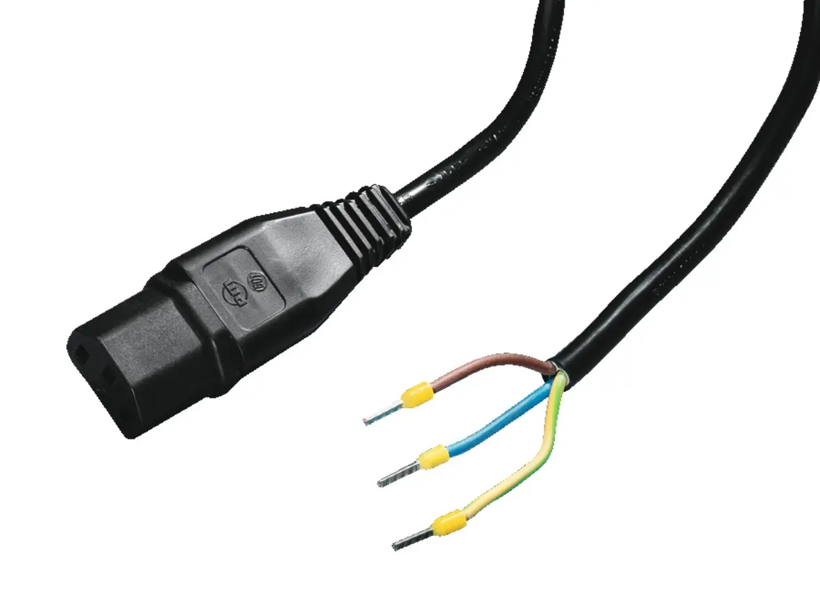 Produktfoto 1 von Rittal Netzkabel, A C13, 1.5 m Schwarz