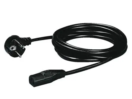 Produktfoto 1 von Rittal Netzkabel, A IEC C13, B CEE 7/7, 1.8 m Schwarz Polyvinylchlorid, 230V