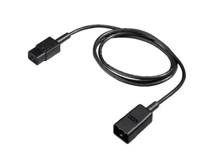 Produktfoto 1 von Rittal Netzkabel, A IEC C19, B IEC C20, 1.8 m Schwarz Polyvinylchlorid, 230V