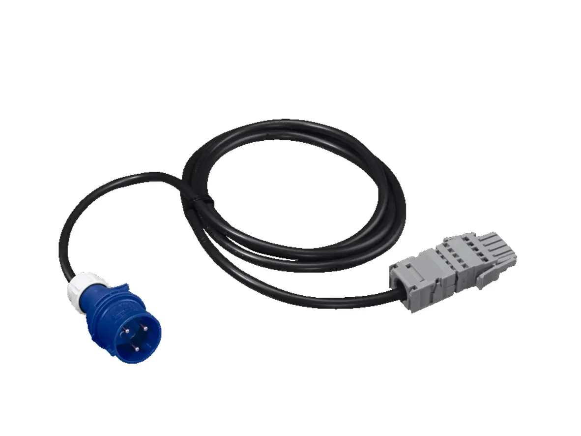 Produktfoto 1 von Rittal Netzkabel, A CEE (P+N+PE), 3 m Schwarz, 230 V