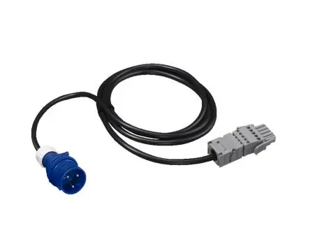 Produktfoto 1 von Rittal Netzkabel, A CEE (P+N+PE), 3 m Schwarz, 230V