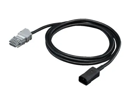 Produktfoto 1 von Rittal Netzkabel, A C14, B IEC C14, 3 m Schwarz