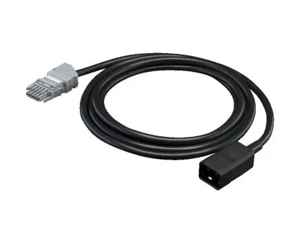 Produktfoto 1 von Rittal Netzkabel, A IEC C20, 3 m Schwarz, 230V