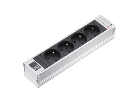 Produktfoto 1 von Rittal DK 7856.120 Typ F Steckdosenleiste, 4-fach