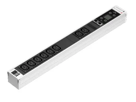 Produktfoto 1 von Rittal PSM IEC C13 Steckdosenleiste Überspannungsschutz, 8-fach 16A, 1m Kabel, 230V