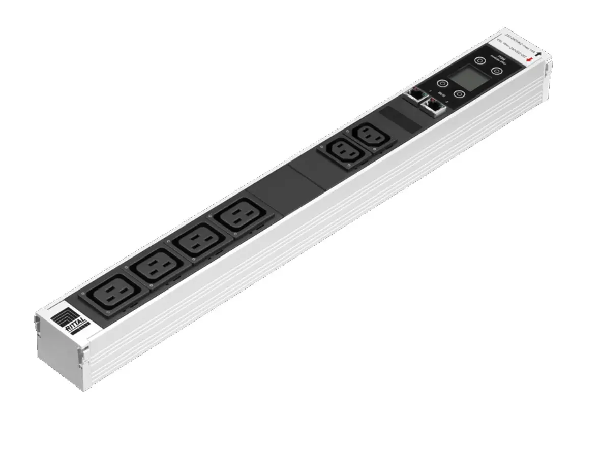 Produktfoto 1 von Rittal PSM C19, IEC 60320, C13, Steckdoseneinheit Überspannungsschutz, 6-fach 16A, 230 V