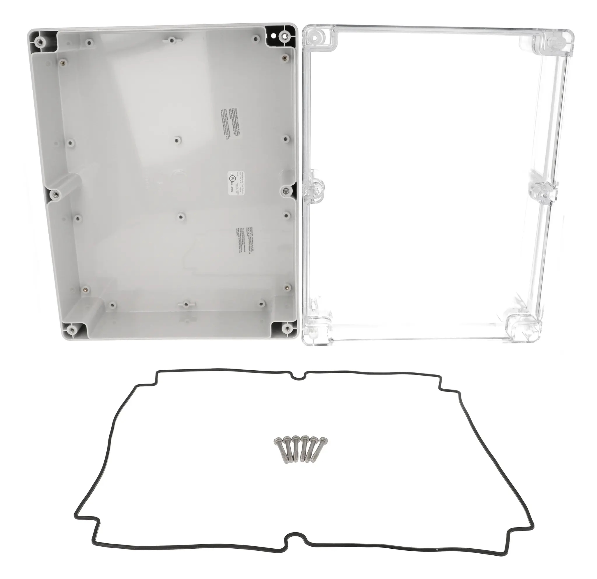 Produktfoto 1 von Hammond 1554; Gehäuse; Polycarbonat; Grau IP68 Breite 238.8 mm Höhe 95 mm Länge 300 mm