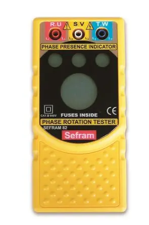 Produktfoto 1 von Sefram SEFRAM82 Drehfeldrichtungsanzeiger mit Bananenstecker-Klemme