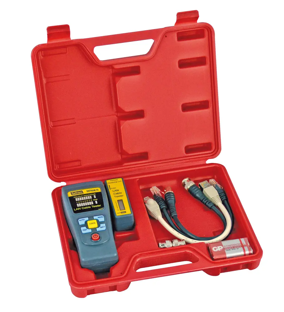 Produktfoto 1 von Sefram SEFRAM95 Netzwerktester Tonsignal, Netzwerk Prüfgerät, RJ45