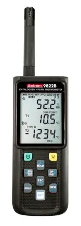 Produktfoto 1 von Sefram Digitales Thermometer, SEFRAM9822, Tisch, 3 bis 60 °C, Messelement Typ Typ N, Typ R, Typ S, Typ T, Typ J, K