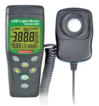 Produktfoto 1 von Sefram Luxmeter 40lx mit Thermoelement, PT, bis 400000 lx, 0.01 lx, ±3 %