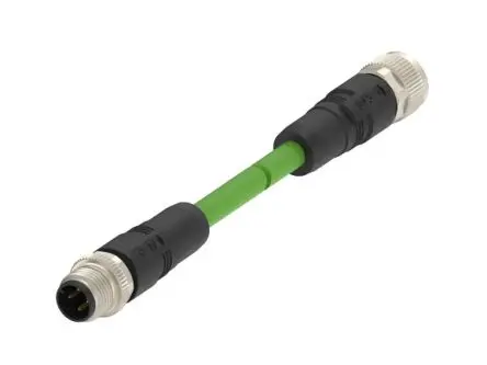 Produktfoto 1 von TE Connectivity TAD1454 Cat5e Ethernet-Kabel, 5 m, Grün 4 Abgeschirmt Geschirmt, Polyvinylchlorid