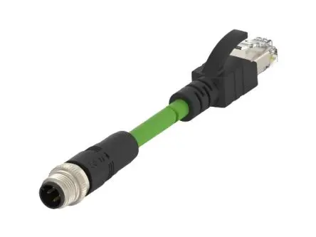 Produktfoto 1 von TE Connectivity TCD1474 Cat5e Ethernet-Kabel, 1.5 m, Grün Abgeschirmt Geschirmt, Polyvinylchlorid