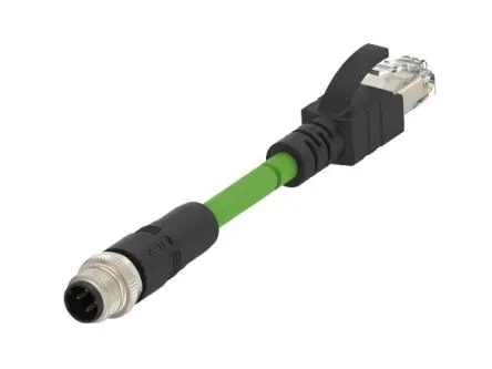 Produktfoto 1 von TE Connectivity TCD1474 Cat5e Ethernet-Kabel, 1 m, Grün Abgeschirmt Geschirmt, Polyurethan