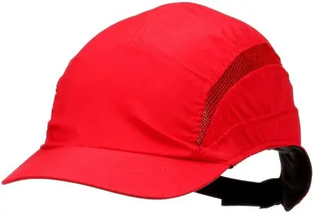 Produktfoto 1 von 3M Anstoßkappe Rot Kurz Integriertes Schweißband ABS