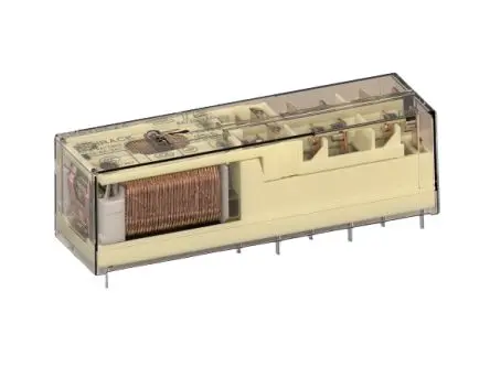 Produktfoto 1 von TE Connectivity DIN-Hutschiene 5 Zwangsgeführte Relais, Spule 24V dc / 800 mW, 6-polig / 6A, 2 Öffner/4 Schließer