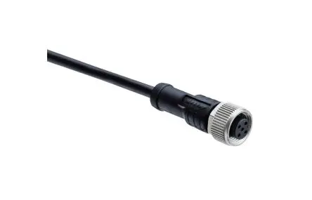 Produktfoto 1 von Amphenol Industrial M12A, 4-polig Sensor-Betätigungselementkabel, Gerade Buchse 4 / Nicht abgeschlossen, Länge 1 m