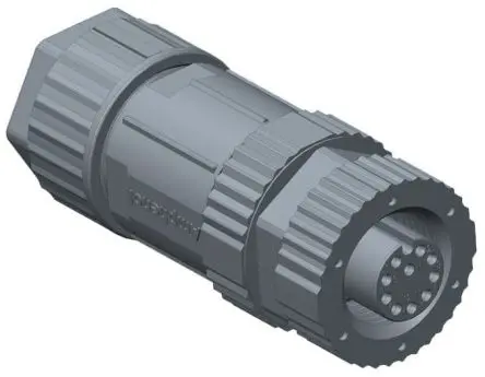Produktfoto 1 von Amphenol Industrial MSAP 15.3 mm M12 Rundsteckverbinder Buchse 8-polig Buchse 2A Kabel IP68