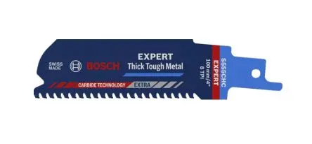 Produktfoto 1 von Bosch Hartmetall Stahl Säbelsägeblatt / 8 TPI 50 mm 1