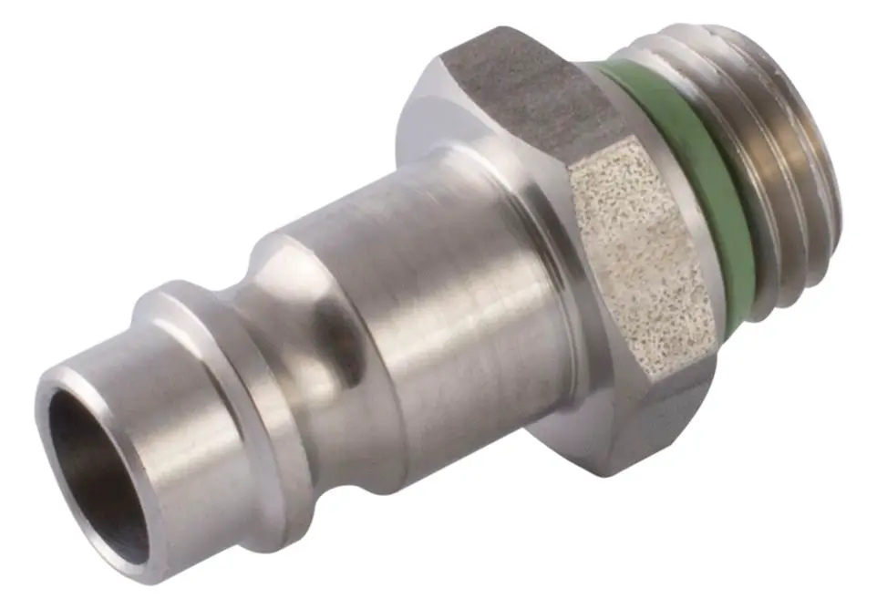 Produktfoto 1 von RS PRO Pneumatik Rohrverbinder, gerade Stahl Stecker, Pneumatik-Stecker, gerade