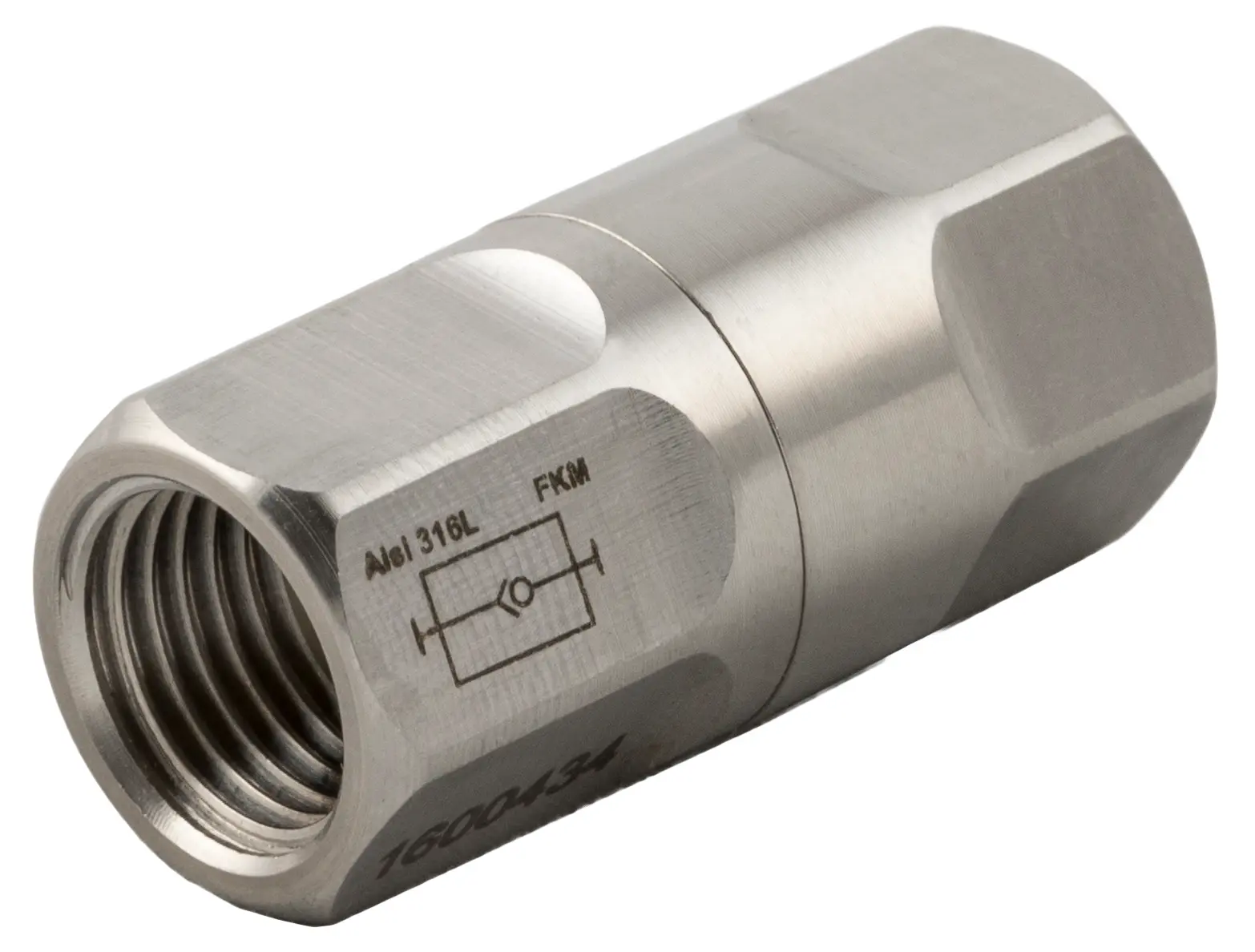 Produktfoto 1 von RS PRO Pneumatik-Rückschlagventil Serie 66061, 3/8 in Female / 3/8" Innengewinde, 0.2 → 25bar